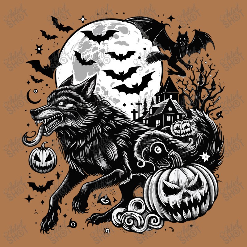 Wolf Halloween Vintage Short | Artistshot