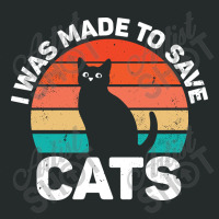 I Was Made To Save Cats Women's Triblend Scoop T-shirt | Artistshot