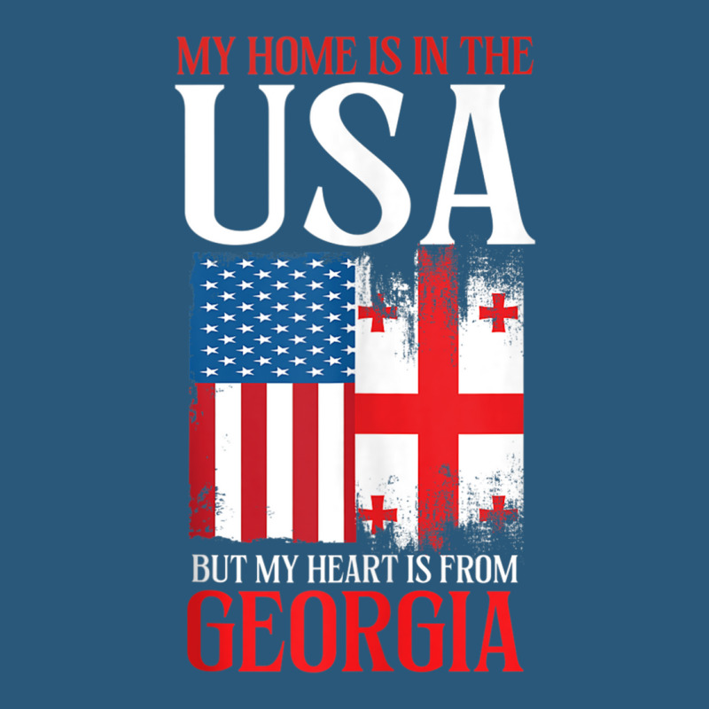 Home Usa Heart From Georgia  Patriotic Georgian Flag Tank Top Retro Trucker Cap by cm-arts | Artistshot