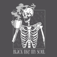 Black Like My Soul - Skeleton Drinking Coffee Yupoong Trucker Cap | Artistshot