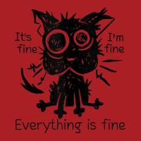 Everything Is Fine Funny Stressed Out Cat Graphic Tank Top Foam Snapback Hat | Artistshot