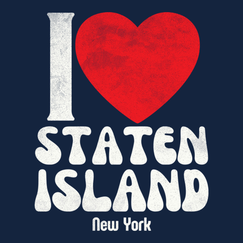 I Love Staten Island Lovers Retro Distressed Pullover Hoodie Foam Snapback hat by cm-arts | Artistshot