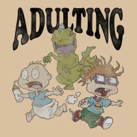 Rugrats Running From Reptar And Adulting Foam Snapback Hat | Artistshot