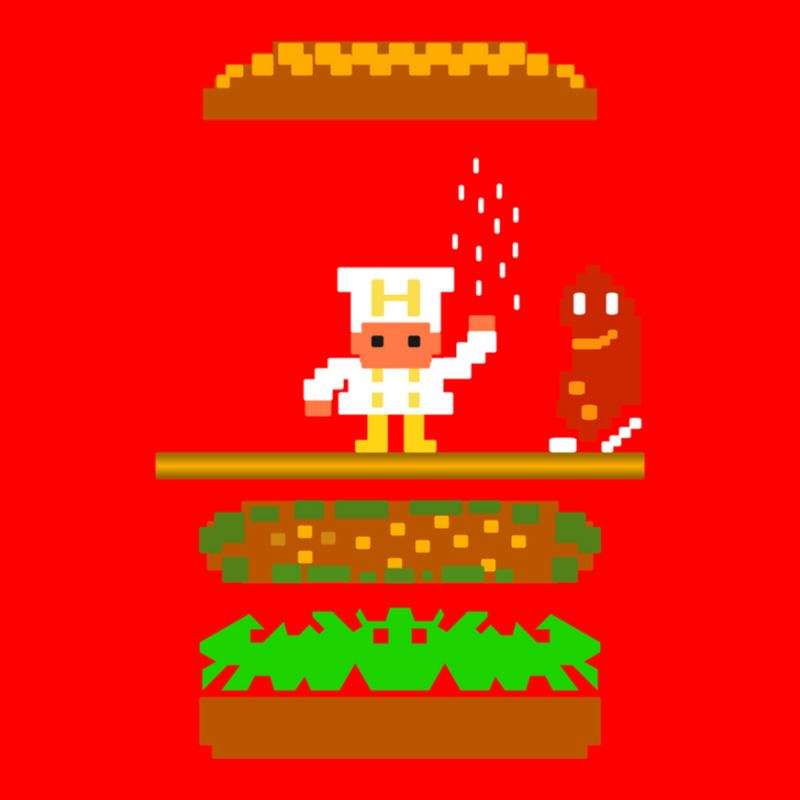 Burger Time Retro 80's Arcade Game Design 5 panel snapback cap by KevinO'Connor | Artistshot