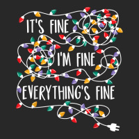 It's Fine I'm Fine Everything Is Fine Christmas Lights T Shirt Fashion Visor | Artistshot