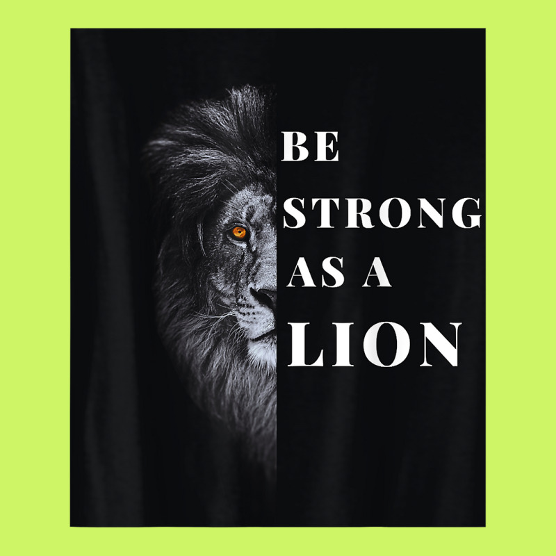 Be Strong As A Lion Aminal Funny Men Woman T Shirt Fashion Visor by cm-arts | Artistshot