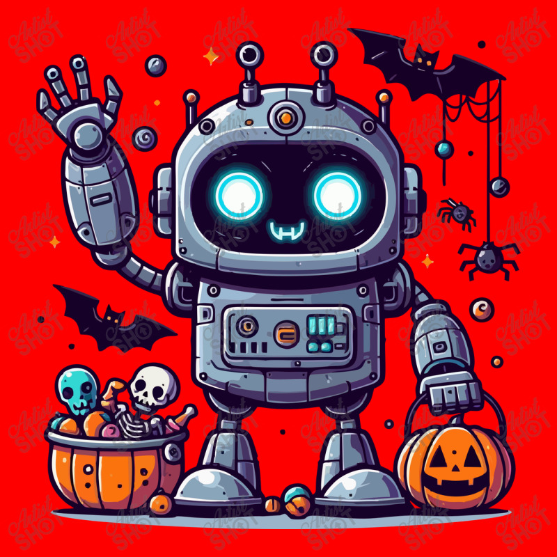 Cute Robot Halloween Bomber Jacket | Artistshot