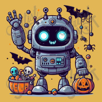 Cute Robot Halloween Vintage Hoodie And Short Set | Artistshot