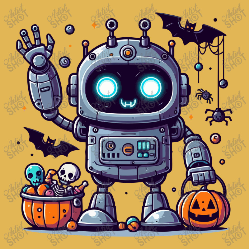 Cute Robot Halloween Vintage Hoodie And Short Set | Artistshot