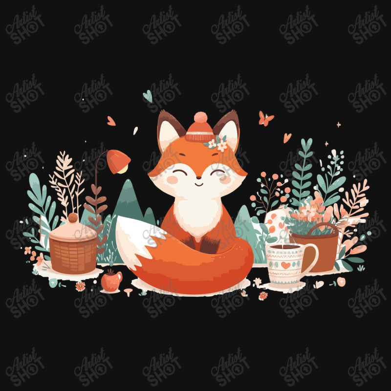 Orange Fox Graphic T-shirt | Artistshot