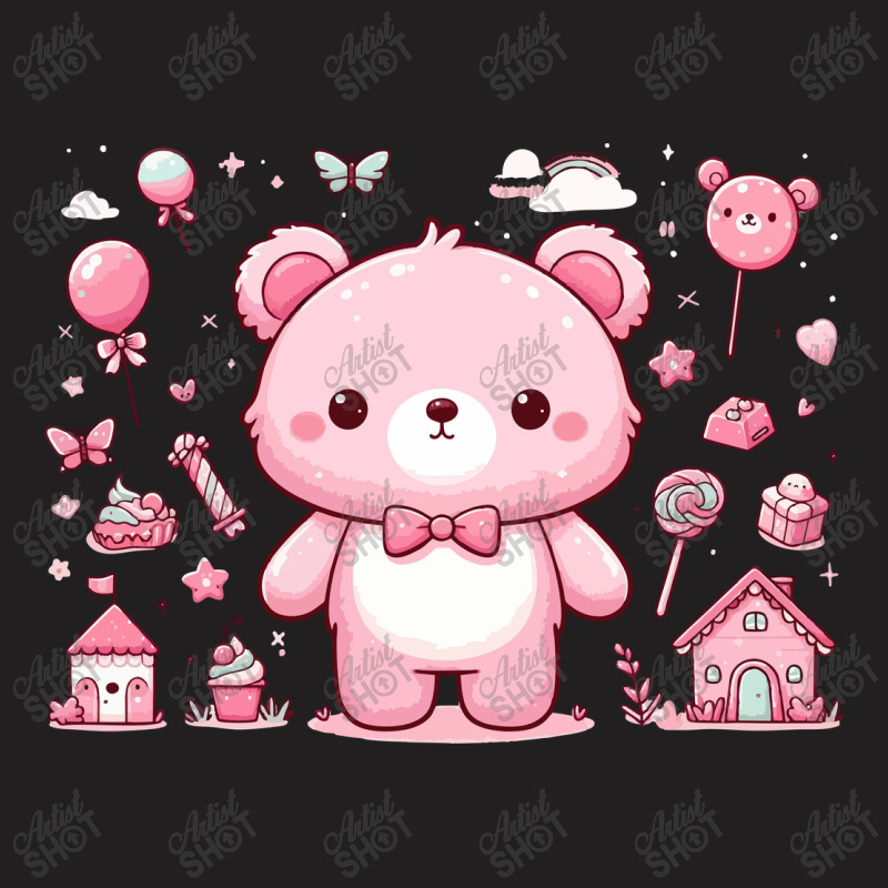 Pink Bear T-shirt | Artistshot