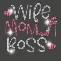 Wife Mom Boss Bling Rhinestone Funny Birthday Party Gift T Shirt Pa Trucker Cap | Artistshot