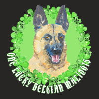 St Patricks Day Gift T  Shirt One Lucky Belgian Malinois Funny St. Pat Ladies Fitted T-shirt | Artistshot