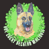 St Patricks Day Gift T  Shirt One Lucky Belgian Malinois Funny St. Pat Racerback Tank | Artistshot