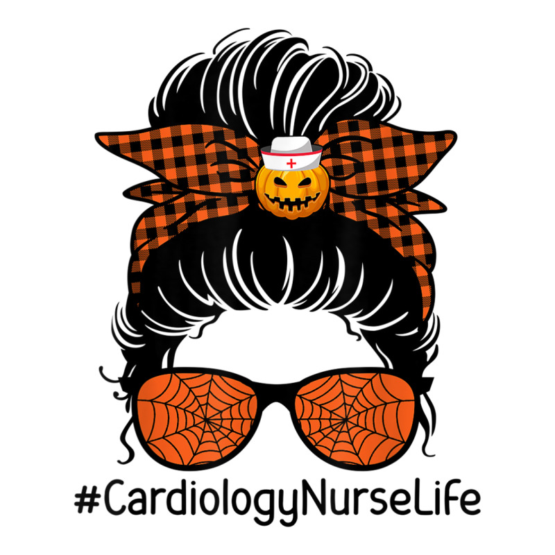 Cardiology Nurse Halloween Pumpkin Messy Bun Nurse Life Fashion Visor by Fashzilla | Artistshot