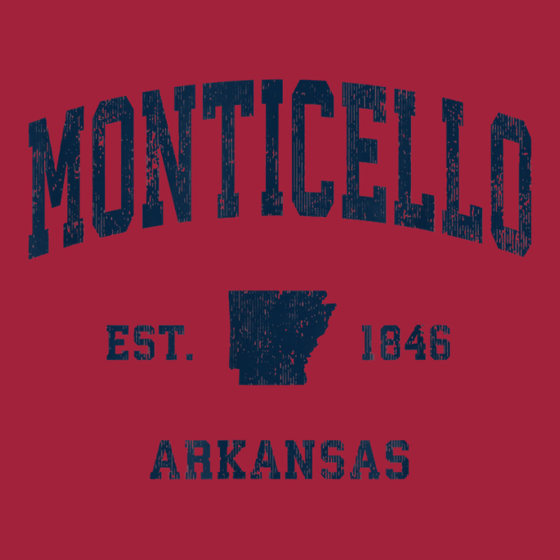 Monticello Arkansas Ar Vintage Athletic Navy Sports Design T Shirt Fashion Visor by cm-arts | Artistshot