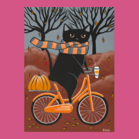 Black Cat Autumn Bicycle Ride Fashion Visor | Artistshot