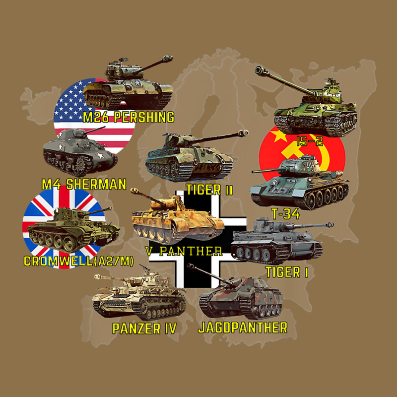 Top Ten Best Ww2 Tanks M4 Sherman Panzer Iv Tiger Ii T-34 Fashion Visor by JonathonBarringer | Artistshot