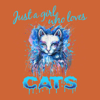 Cute 'just A Girl Who Loves Cats' Tee, Splash Art Cat Lover Nike Dri-fit Cap | Artistshot