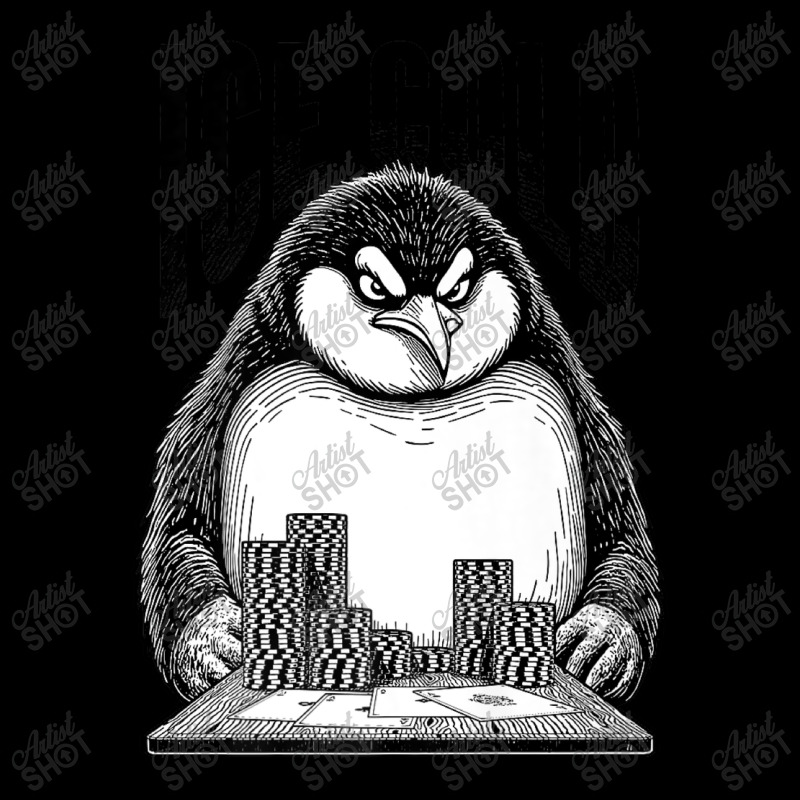 Poker Player Penguin Cropped Sweater by ERNESTO GUANCIA | Artistshot