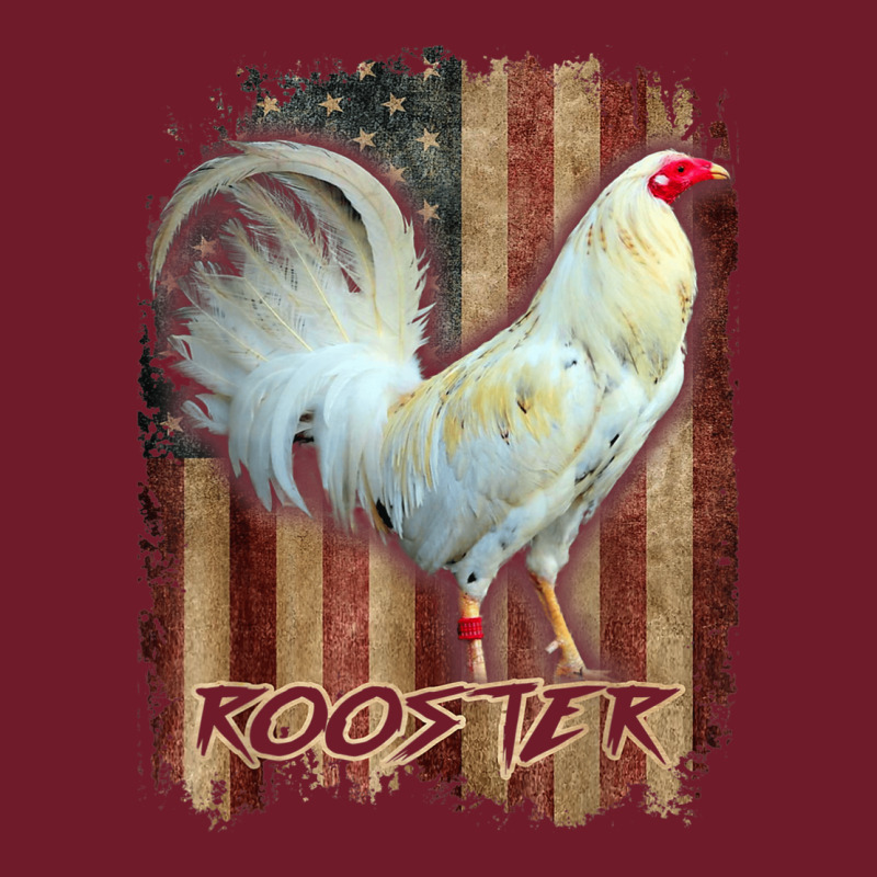 White Rooster Cock Fight Us Flag Retro Trucker Cap by WillettaIngber | Artistshot