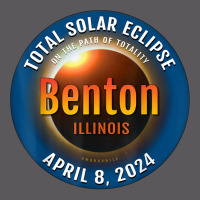 Benton Illinois Il Total Solar Eclipse 2024  3  T Shirt Seamless Cap | Artistshot