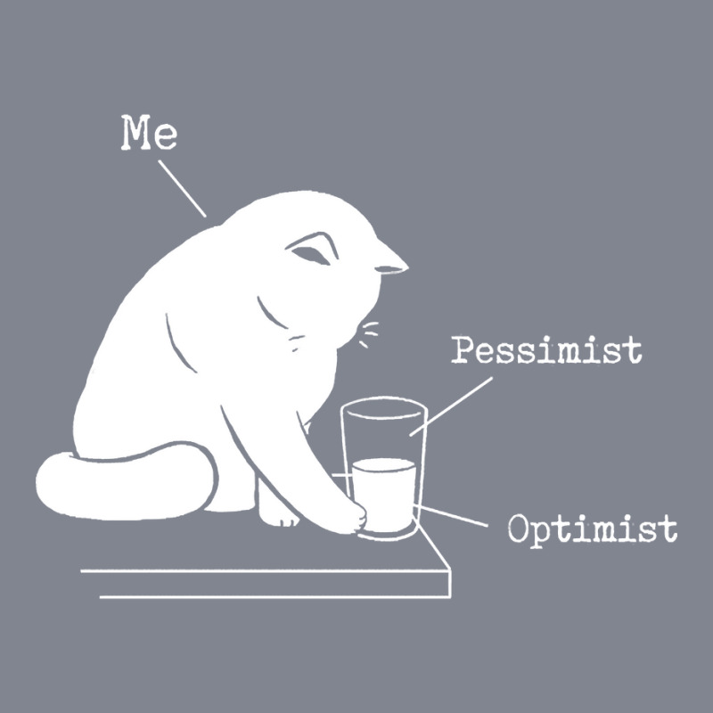 Glass Graphic - Optimist And Pessimist - Funny Cat Yupoong Trucker Cap by Kosdapen517 | Artistshot