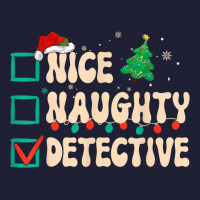 Nice Naughty Detective Christmas List Investigator Groovy 5 Panel Snapback Cap | Artistshot