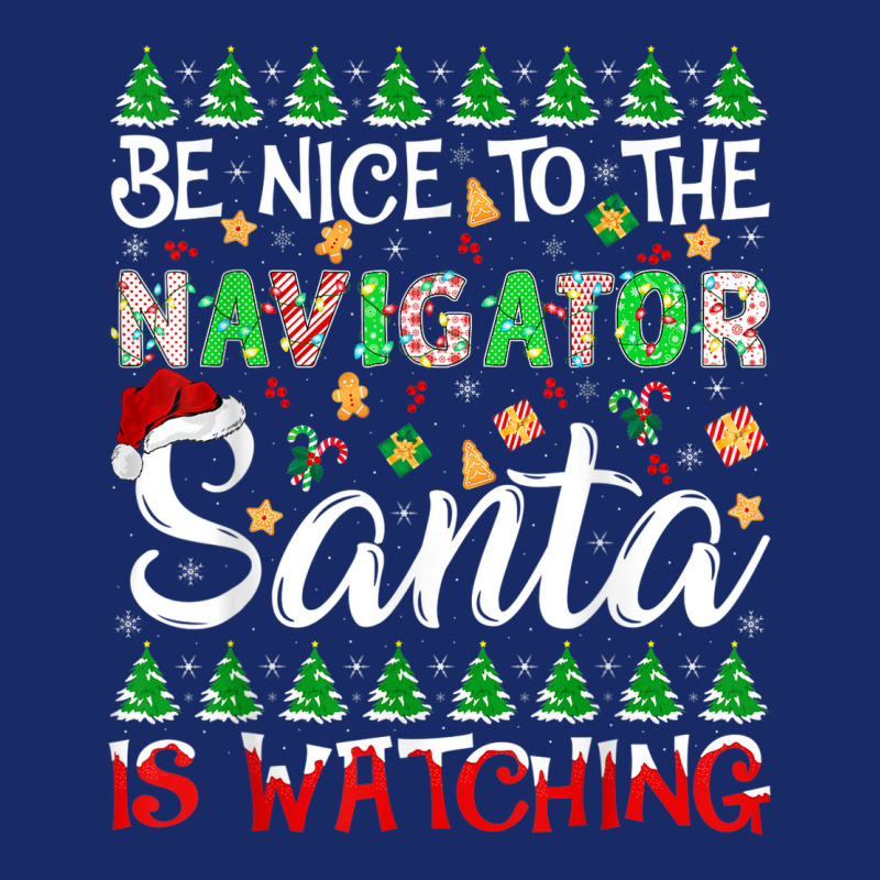 Be Nice To Navigator Santa Is Watching Navigator Christmas 5 panel snapback cap by Posh | Artistshot