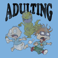 Rugrats Running From Reptar And Adulting Pa Trucker Cap | Artistshot