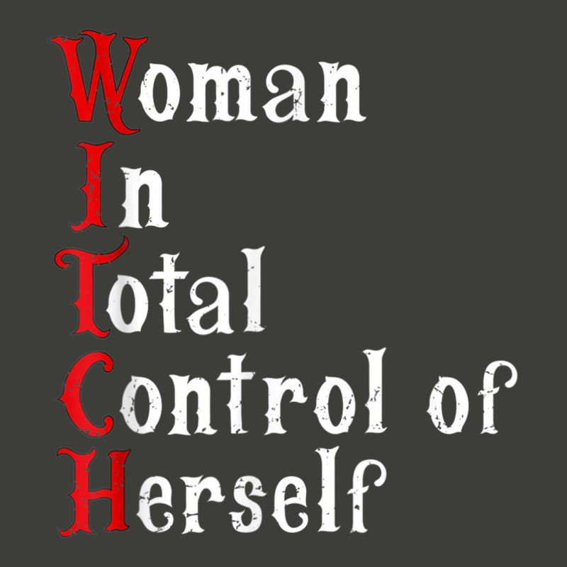 Woman In Total Control Of Herself Funny Halloween Feminist Pa Trucker Cap by Uniform | Artistshot