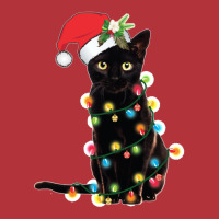 Black-santa-cat-tangled-up-in-lights-christmas-santa- Pa Trucker Cap | Artistshot