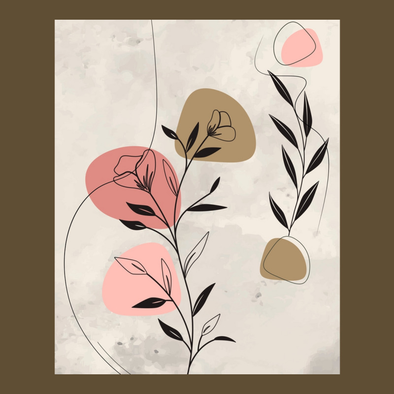 Minimal Nature Line Art  Abstract Flowers Graphic Seamless Cap by cm-arts | Artistshot