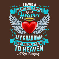 I Have A Beautiful Angel Up In Heaven My Grandma I Blow Kiss T Shirt Yupoong Trucker Cap | Artistshot