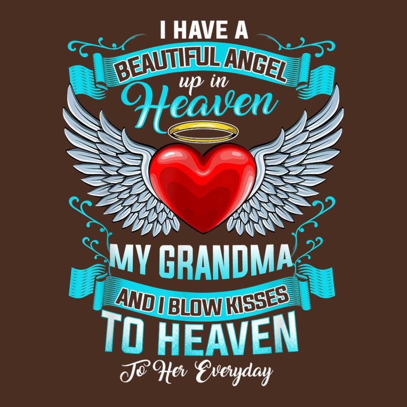 I Have A Beautiful Angel Up In Heaven My Grandma I Blow Kiss T Shirt Yupoong Trucker Cap by cm-arts | Artistshot