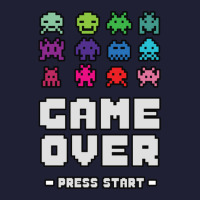 Game Over Press Start Arcade Player Retro Gamer 5 Panel Snapback Cap | Artistshot