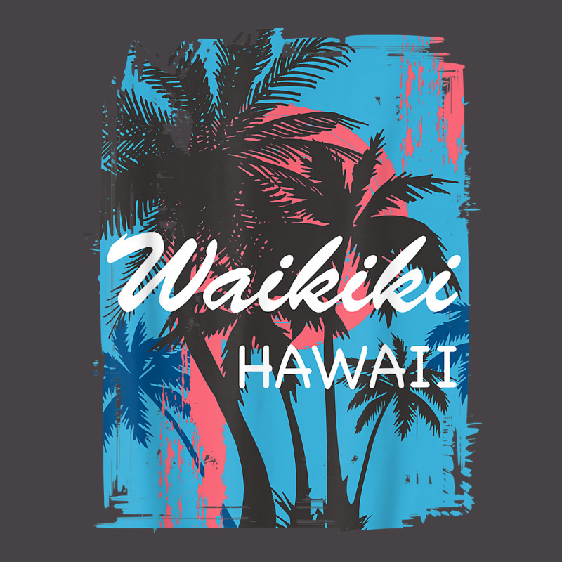 Waikiki Hawaii Hawaiian Island Vintage Palm Tree Beach 70s T Shirt 5 panel snapback cap by cm-arts | Artistshot