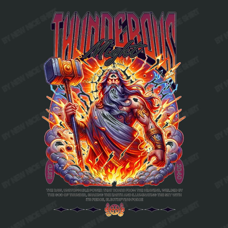 Thunderous Might Women's Triblend Scoop T-shirt by New Nice Shirt | Artistshot