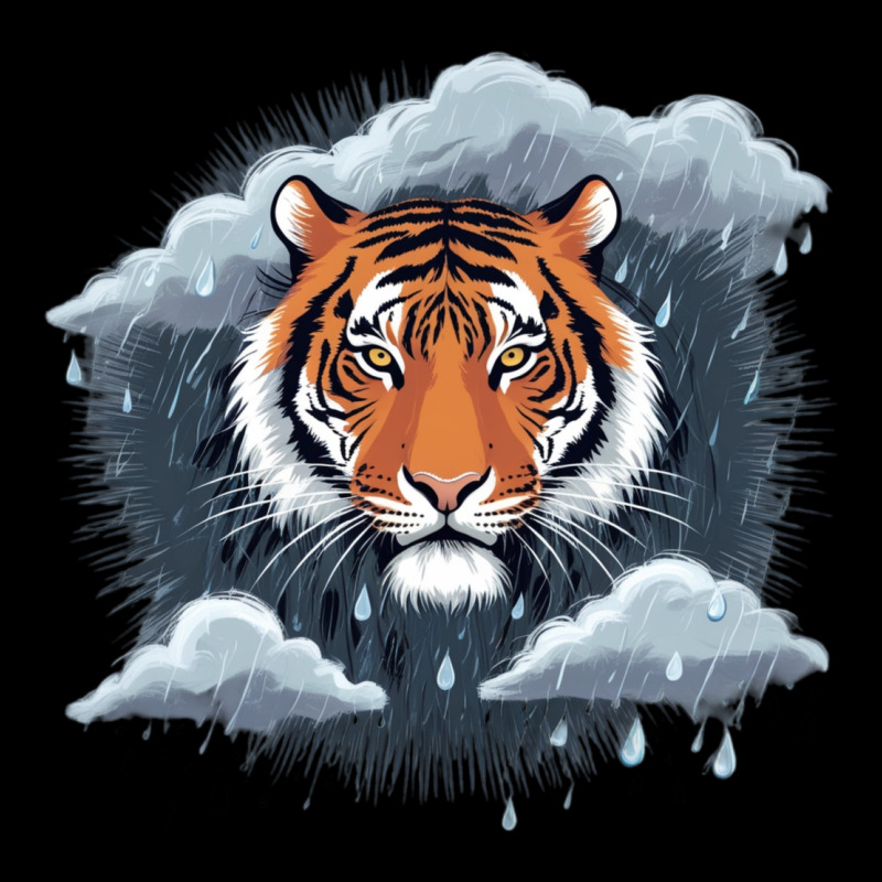 Tiger In The Rain Youth Sweatshirt by Shop now | Artistshot