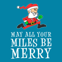 May All Your Miles Be Merry Running Santa (red) Retro Trucker Cap | Artistshot