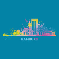 Hamburg Skyline Colorful Hamburger-dywqj Retro Trucker Cap | Artistshot