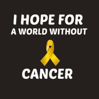 I Hope For A World Without Childhood Cancer White Tank Top | Artistshot