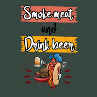 Smoke Meat & Drink Beer Sausage Funny Women Hot Dogs Love T Shirt Seamless Cap | Artistshot