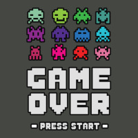 Game Over Press Start Arcade Player Retro Gamer Pa Trucker Cap | Artistshot