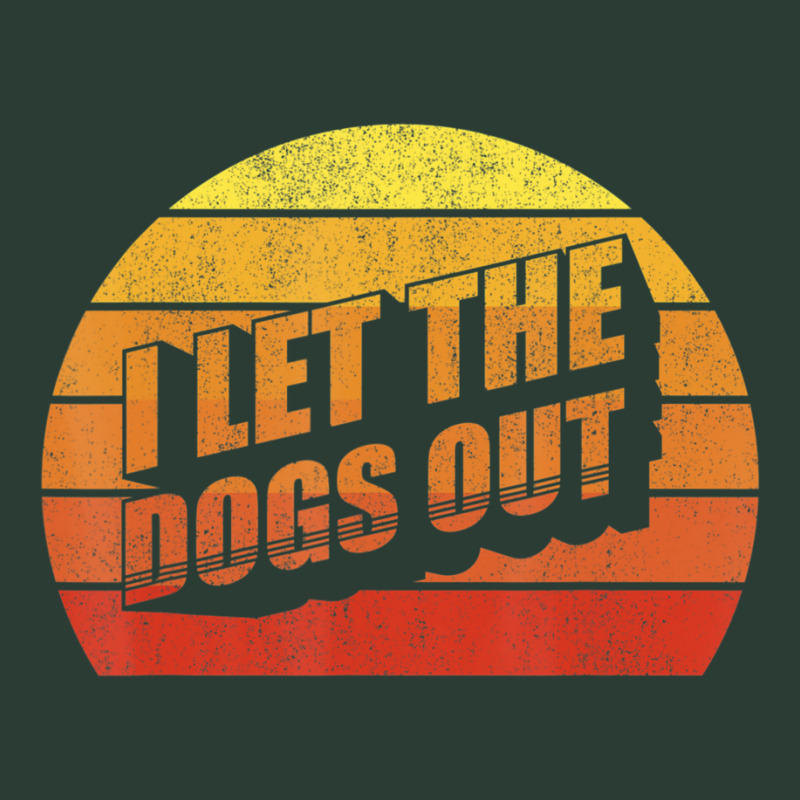 Retro Vintage I Let The Dogs Ou Pet Owner Dog Fashion Visor by Adcock Salmon | Artistshot