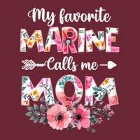 Womens My Favorite Marine Calls Me Mom Shirt Marine Military T Shirt Nike Dri-fit Cap | Artistshot