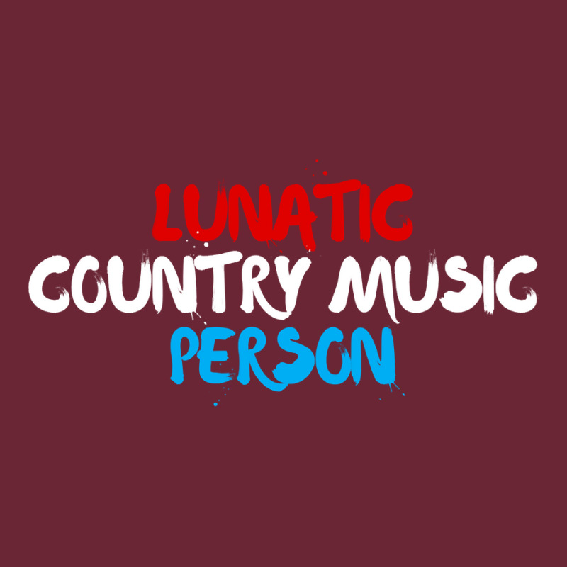 Lunatic Country Music Person   Patriotic Red, White & Blue Long Sleeve Nike Dri-FIT Cap by cm-arts | Artistshot