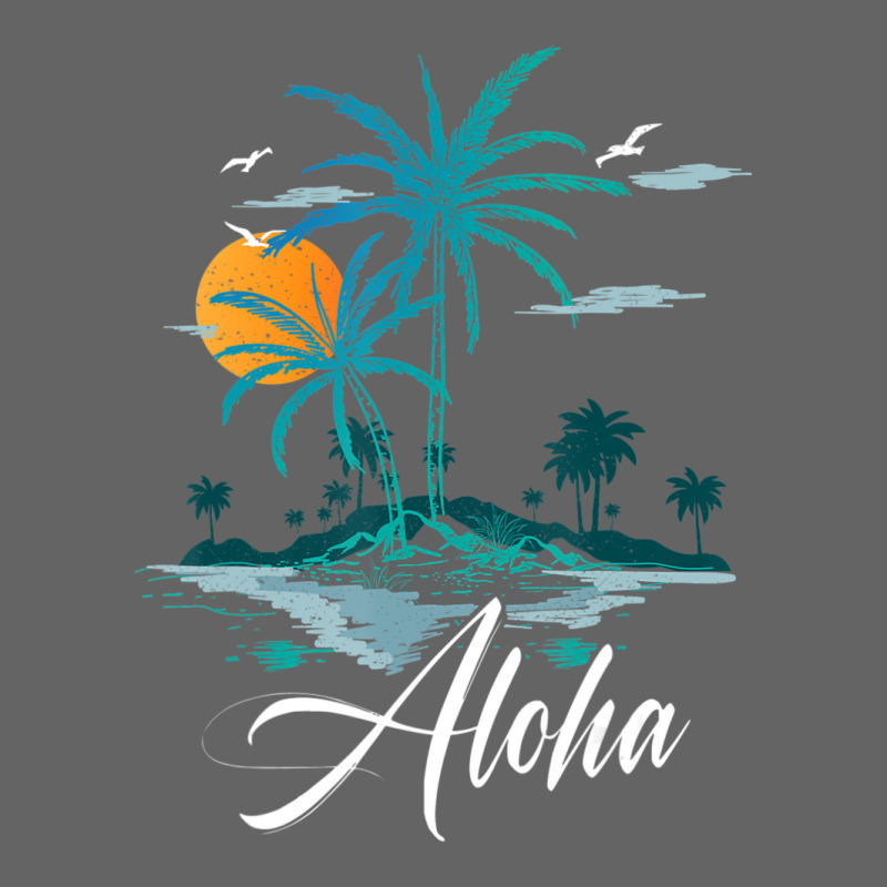 Aloha Hawaii Palm Tree Beach Vacation Family Trip Retro Trucker Cap by Min08 | Artistshot