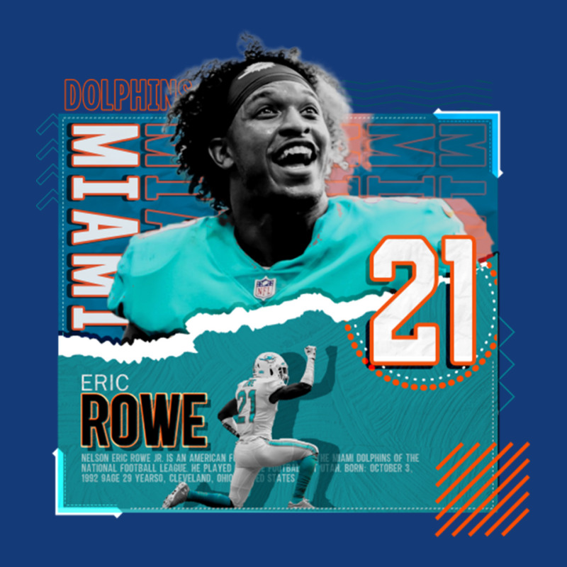 Eric Rowe Football Paper Poster Dolphins Retro Trucker Cap by JemmaLyna | Artistshot