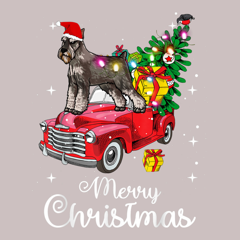 Standard Schnauzer Rides Red Truck Christmas Pajama 002 Retro Trucker Cap by ESTAULS | Artistshot